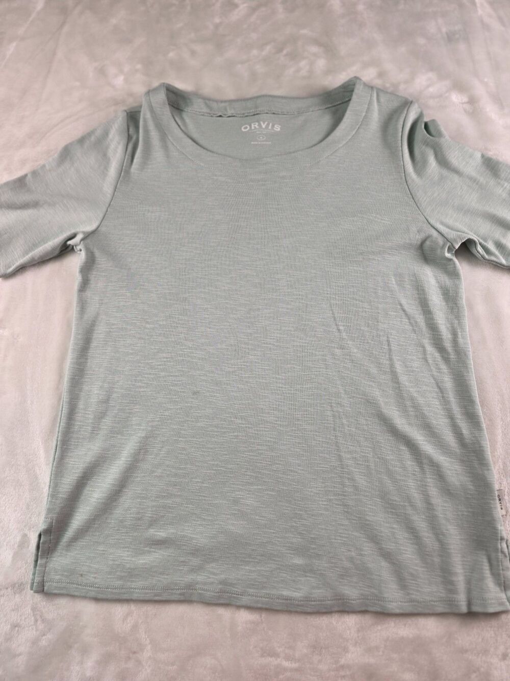Orvis Women's Sz Small Short Sleeve Rayon Shirt